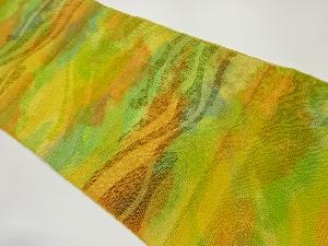 本場筑前博多抽象模様織出し名古屋帯